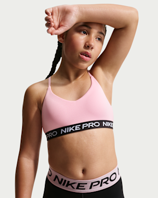Nike Pro Older Kids' (Girls') Indy Bra. Nike CA